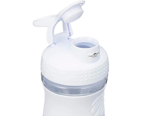 Шейкер спортивний BlenderBottle SportMixer 20oz/590ml White (SM 20oz White), зображення 3 Шейкер спортивний BlenderBottle SportMixer 20oz/590ml White (SM 20oz White), зображення 3