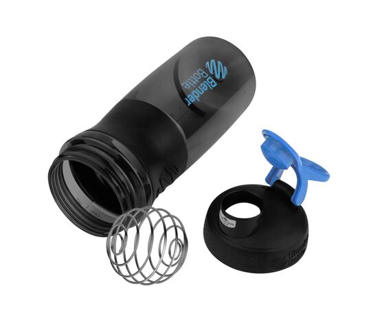 Шейкер спортивний BlenderBottle SportMixer 28oz/820ml Black/Cyan (SM 28oz Black/Cyan), зображення 3 Шейкер спортивний BlenderBottle SportMixer 28oz/820ml Black/Cyan (SM 28oz Black/Cyan), зображення 3