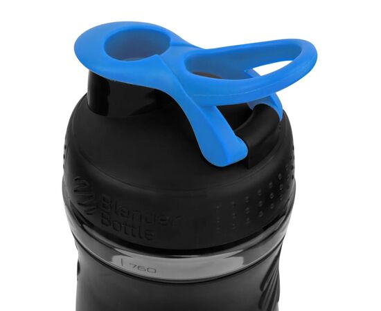 Шейкер спортивний BlenderBottle SportMixer 28oz/820ml Black/Cyan (SM 28oz Black/Cyan), зображення 4 Шейкер спортивний BlenderBottle SportMixer 28oz/820ml Black/Cyan (SM 28oz Black/Cyan), зображення 4