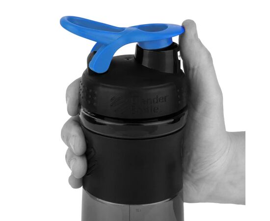 Шейкер спортивний BlenderBottle SportMixer 28oz/820ml Black/Cyan (SM 28oz Black/Cyan), зображення 7 Шейкер спортивний BlenderBottle SportMixer 28oz/820ml Black/Cyan (SM 28oz Black/Cyan), зображення 7