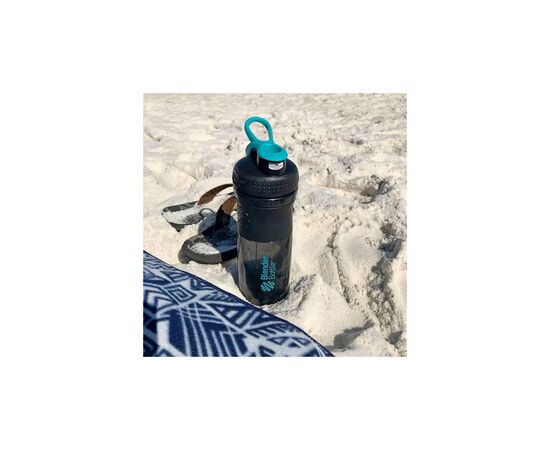 Шейкер спортивный BlenderBottle SportMixer 28oz/820ml Black/Teal (SM 28oz Black/Teal), изображение 9 Шейкер спортивный BlenderBottle SportMixer 28oz/820ml Black/Teal (SM 28oz Black/Teal), изображение 9