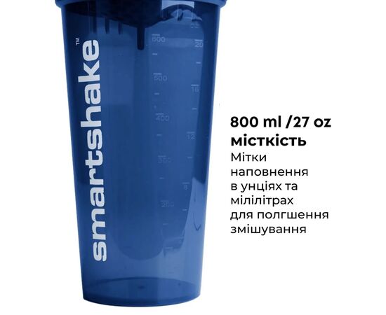 Шейкер спортивный SmartShake Lite 1000ml Glossy-Navy Blue (10611402), изображение 4