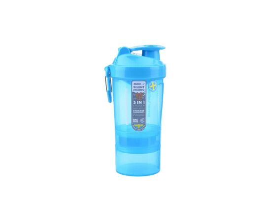 Шейкер спортивный SmartShake Original2GO 600ml Neon Blue (10560102), изображение 4 Шейкер спортивный SmartShake Original2GO 600ml Neon Blue (10560102), изображение 4
