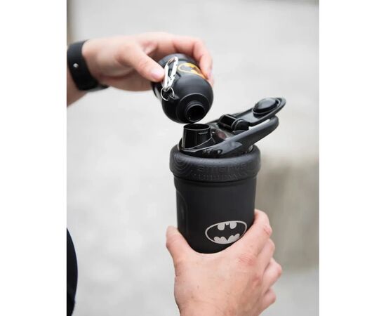 Контейнер спортивный SmartShake Whey2Go Funnel Pillbox 110ml DC Batman (80107901), изображение 3 Контейнер спортивный SmartShake Whey2Go Funnel Pillbox 110ml DC Batman (80107901), изображение 3