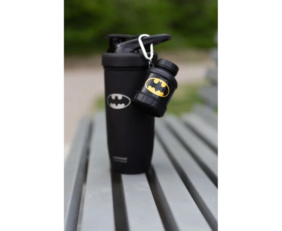 Контейнер спортивный SmartShake Whey2Go Funnel Pillbox 110ml DC Batman (80107901), изображение 4 Контейнер спортивный SmartShake Whey2Go Funnel Pillbox 110ml DC Batman (80107901), изображение 4
