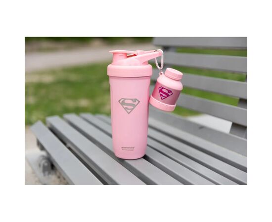 Контейнер спортивный SmartShake Whey2Go Funnel Pillbox 110ml DC Supergirl (80108101), изображение 4 Контейнер спортивный SmartShake Whey2Go Funnel Pillbox 110ml DC Supergirl (80108101), изображение 4
