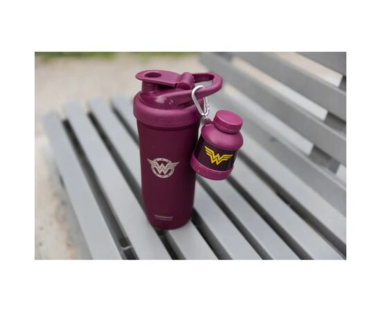 Контейнер спортивный SmartShake Whey2Go Funnel Pillbox 110ml DC Wonderwoman (80108201), изображение 4 Контейнер спортивный SmartShake Whey2Go Funnel Pillbox 110ml DC Wonderwoman (80108201), изображение 4