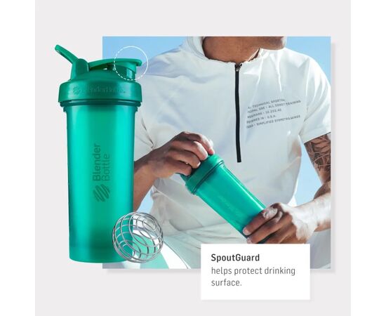 Шейкер спортивный BlenderBottle Pro45 1270ml Emerald Green (Pro45_Emerald_Green), изображение 4 Шейкер спортивный BlenderBottle Pro45 1270ml Emerald Green (Pro45_Emerald_Green), изображение 4