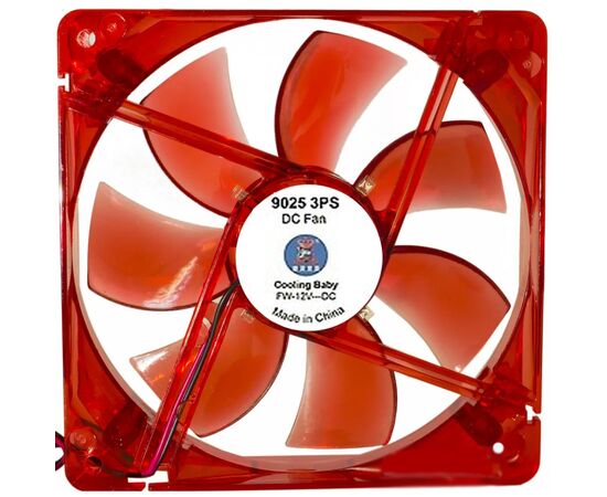 Кулер до корпусу Cooling Baby 9025 4PS red