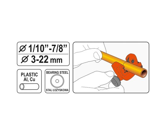 Труборез Yato YT-22318, изображение 2 Труборез Yato YT-22318, изображение 2