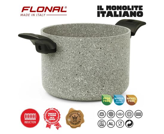 Кастрюля Flonal Monolite 6,4 л (MOIPE2490), изображение 3 Кастрюля Flonal Monolite 6,4 л (MOIPE2490), изображение 3