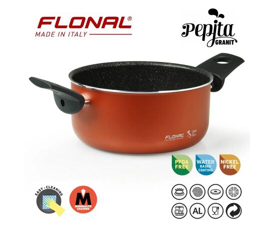 Кастрюля Flonal Pepita Granit 1,7 л (PGFC21850), изображение 3 Кастрюля Flonal Pepita Granit 1,7 л (PGFC21850), изображение 3