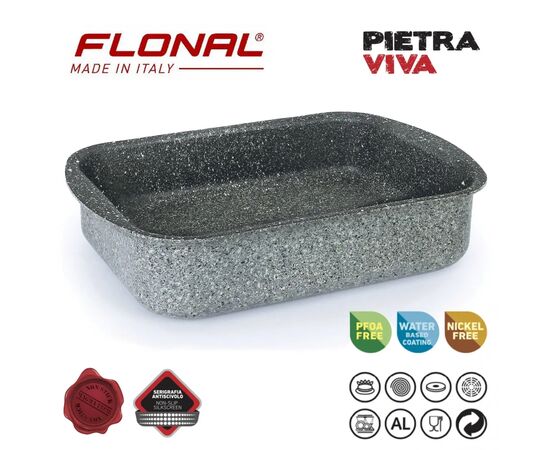 Форма для випікання Flonal Pietra Viva 31х23 см (PV8LS3170), зображення 2 Форма для випікання Flonal Pietra Viva 31х23 см (PV8LS3170), зображення 2