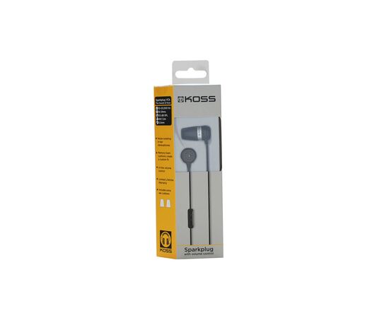 Наушники Koss Spark Plug VCb Noise Isolating Black (196908.101), изображение 2 Наушники Koss Spark Plug VCb Noise Isolating Black (196908.101), изображение 2