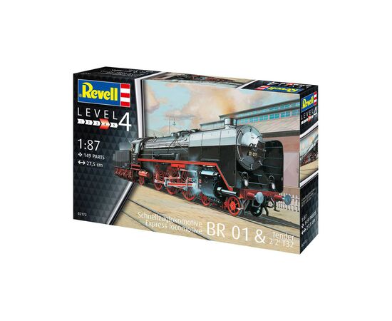 Сборная модель Revell Экспресс локомотив BR01 с тендером 2'2 T32 уровень 4,1:87 (RVL-02172)