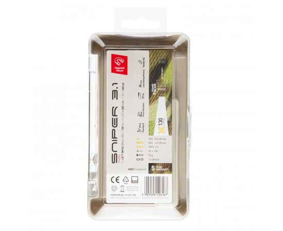 Ліхтар Mactronic Sniper 3.1 (130 Lm) USB Rechargeable Magnetic (THH0061), зображення 8 Ліхтар Mactronic Sniper 3.1 (130 Lm) USB Rechargeable Magnetic (THH0061), зображення 8