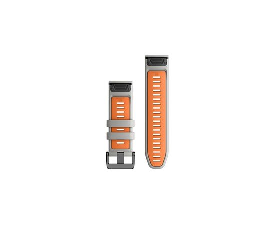Ремешок для смарт-часов Garmin epixPRO (g2), 26mmQuickFit Gry/Ember Orang Silicone (010-13281-02), изображение 2 Ремешок для смарт-часов Garmin epixPRO (g2), 26mmQuickFit Gry/Ember Orang Silicone (010-13281-02), изображение 2