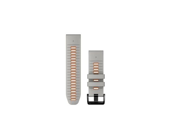 Ремінець до смарт-годинника Garmin epixPRO (g2), 26mmQuickFit Gry/Ember Orang Silicone (010-13281-02)