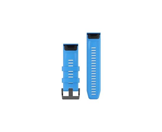 Ремешок для смарт-часов Garmin fenix 5X Plus 26mm QuickFit Cyan Blue Silicone (010-12741-02), изображение 2 Ремешок для смарт-часов Garmin fenix 5X Plus 26mm QuickFit Cyan Blue Silicone (010-12741-02), изображение 2