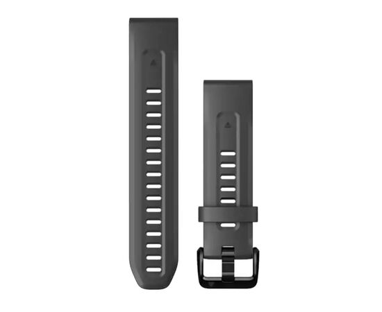 Ремінець до смарт-годинника Garmin fenix 7S, 20mm QuickFit Graphite Silicone (010-13102-01)