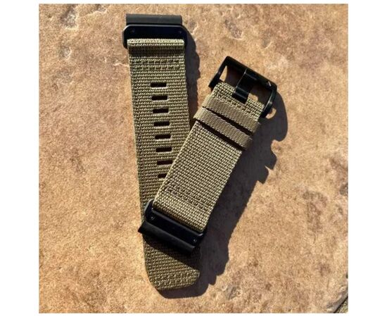 Ремешок для смарт-часов Garmin Tactix 7, 26mm QuickFit, Coyote Tan Nylon (010-13010-11), изображение 3 Ремешок для смарт-часов Garmin Tactix 7, 26mm QuickFit, Coyote Tan Nylon (010-13010-11), изображение 3