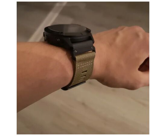 Ремешок для смарт-часов Garmin Tactix 7, 26mm QuickFit, Coyote Tan Nylon (010-13010-11), изображение 4 Ремешок для смарт-часов Garmin Tactix 7, 26mm QuickFit, Coyote Tan Nylon (010-13010-11), изображение 4