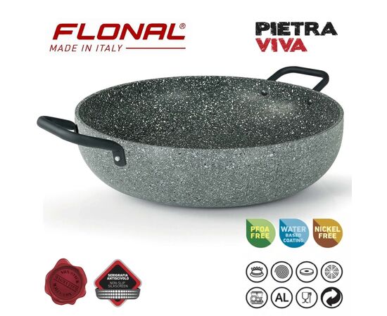 Сотейник Flonal Pietra Viva 36 см (PV8PX3670), изображение 2 Сотейник Flonal Pietra Viva 36 см (PV8PX3670), изображение 2