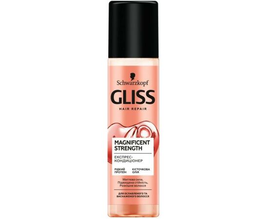 Кондиционер для волос Gliss экспресс Magnificent Strength 200 мл (4015100009576)