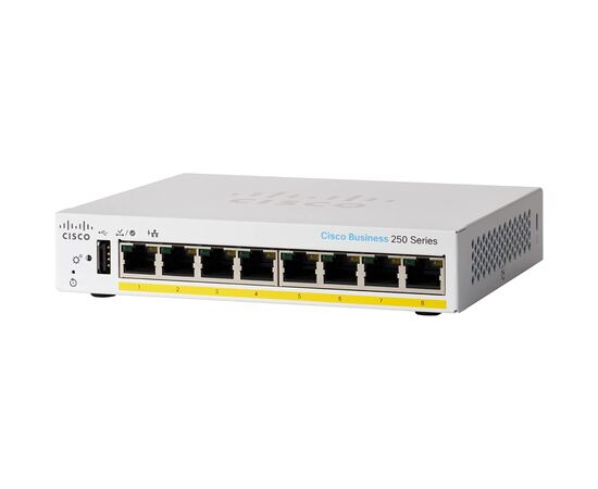 Коммутатор сетевой Cisco CBS250-8PP-D-EU, изображение 2 Коммутатор сетевой Cisco CBS250-8PP-D-EU, изображение 2