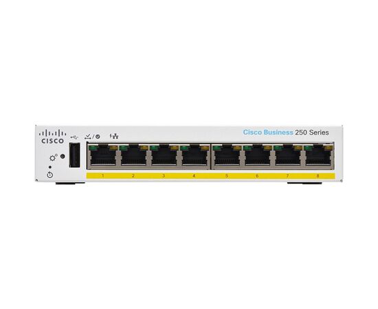 Коммутатор сетевой Cisco CBS250-8PP-D-EU