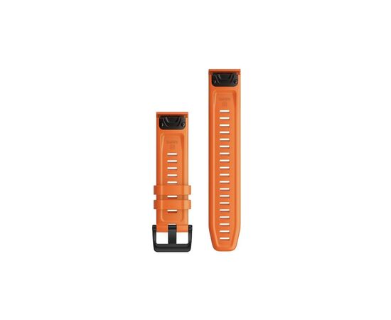Ремешок для смарт-часов Garmin fenix 6 22mm QuickFit Ember Orange Silicone (010-12863-01), изображение 2 Ремешок для смарт-часов Garmin fenix 6 22mm QuickFit Ember Orange Silicone (010-12863-01), изображение 2