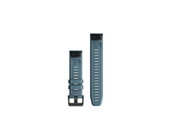 Ремешок для смарт-часов Garmin fenix 6 22mm QuickFit Lakeside Blue Silicone (010-12863-03), изображение 2 Ремешок для смарт-часов Garmin fenix 6 22mm QuickFit Lakeside Blue Silicone (010-12863-03), изображение 2