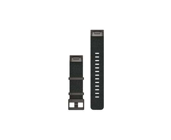 Ремешок для смарт-часов Garmin MARQ, QuickFit 22m, Jacquard-weave Nylon Strap, Heathered Black (010-12738-03), изображение 2 Ремешок для смарт-часов Garmin MARQ, QuickFit 22m, Jacquard-weave Nylon Strap, Heathered Black (010-12738-03), изображение 2