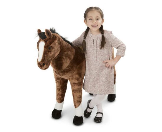 Мягкая игрушка Melissa&Doug Гигантская плюшевый конь, 100 см (MD12105), изображение 2 Мягкая игрушка Melissa&Doug Гигантская плюшевый конь, 100 см (MD12105), изображение 2