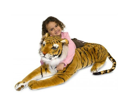 Мягкая игрушка Melissa&Doug Гигантский плюшевый тигр, 1,8 м (MD12103), изображение 3 Мягкая игрушка Melissa&Doug Гигантский плюшевый тигр, 1,8 м (MD12103), изображение 3
