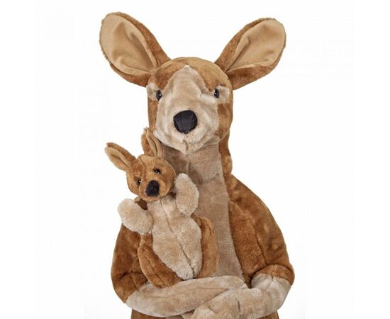 Мягкая игрушка Melissa&Doug Плюшевые мама и ребенок кенгуру (MD8834), изображение 2