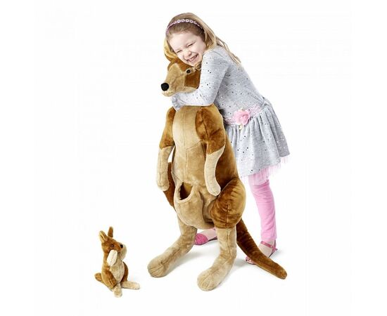Мягкая игрушка Melissa&Doug Плюшевые мама и ребенок кенгуру (MD8834), изображение 5
