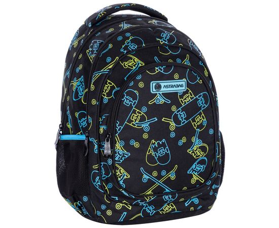 Рюкзак школьный Astrabag AB330 Skate з неоновим ефектом 39х28х15 см (502022006), изображение 3 Рюкзак школьный Astrabag AB330 Skate з неоновим ефектом 39х28х15 см (502022006), изображение 3