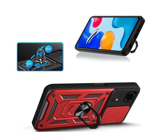 Чехол для моб. телефона BeCover Military Xiaomi Redmi Note 11 / Note 11S Red (707415), изображение 4 Чехол для моб. телефона BeCover Military Xiaomi Redmi Note 11 / Note 11S Red (707415), изображение 4