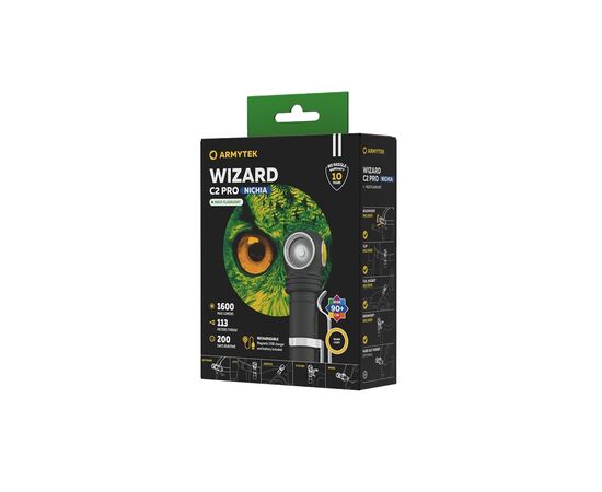 Фонарь Armytek Wizard C2 Pro Nichia Marnet USB Warm (F06801W), изображение 4 Фонарь Armytek Wizard C2 Pro Nichia Marnet USB Warm (F06801W), изображение 4
