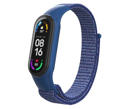Ремешок для фитнес браслета Armorstandart нейлоновый для Xiaomi Mi Band 7/6/5/4 Blue (ARM67841)