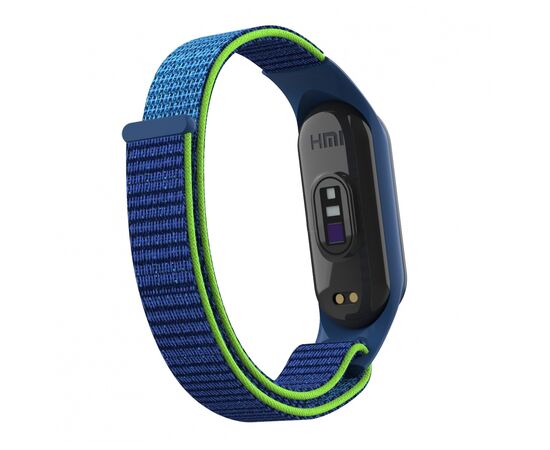 Ремешок для фитнес браслета Armorstandart нейлоновый для Xiaomi Mi Band 7/6/5/4 Blue/Green (ARM67844), изображение 2 Ремешок для фитнес браслета Armorstandart нейлоновый для Xiaomi Mi Band 7/6/5/4 Blue/Green (ARM67844), изображение 2