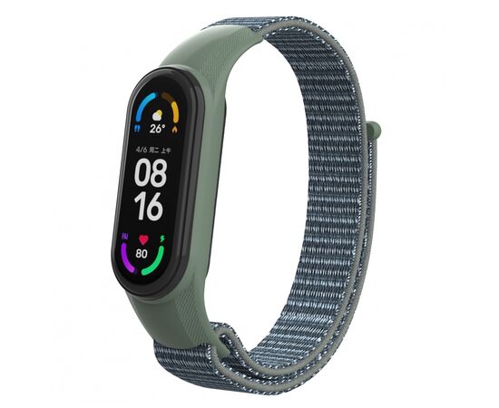 Ремешок для фитнес браслета Armorstandart нейлоновый для Xiaomi Mi Band 7/6/5/4 Military Green (ARM67845)