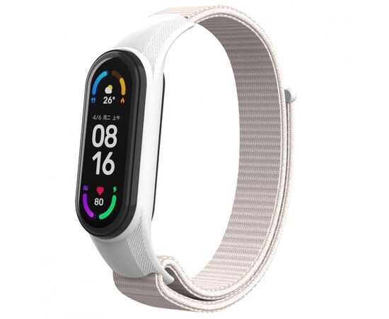 Ремешок для фитнес браслета Armorstandart нейлоновый для Xiaomi Mi Band 7/6/5/4 Pink (ARM67851)