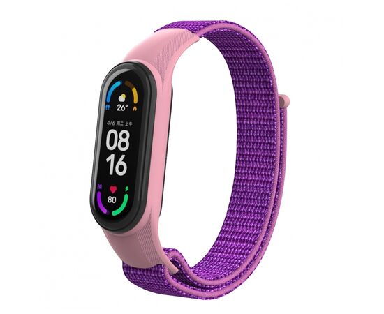 Ремешок для фитнес браслета Armorstandart нейлоновый для Xiaomi Mi Band 7/6/5/4 Purple (ARM67854)