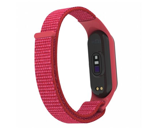 Ремешок для фитнес браслета Armorstandart нейлоновый для Xiaomi Mi Band 7/6/5/4 Red (ARM67842), изображение 2 Ремешок для фитнес браслета Armorstandart нейлоновый для Xiaomi Mi Band 7/6/5/4 Red (ARM67842), изображение 2