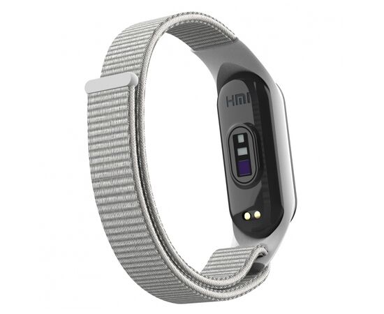 Ремешок для фитнес браслета Armorstandart нейлоновый для Xiaomi Mi Band 7/6/5/4 White (ARM67840), изображение 2