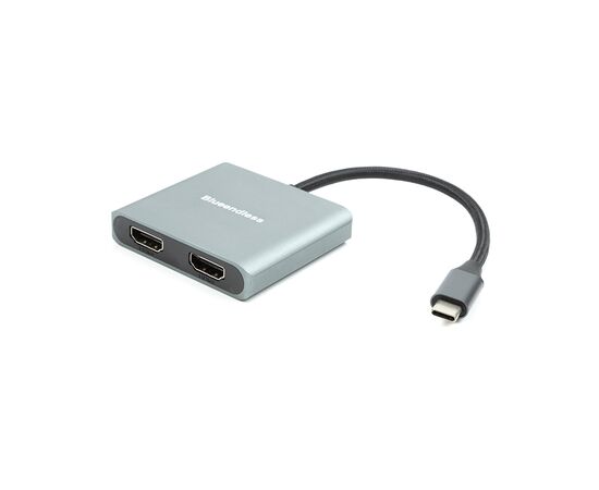 Адаптер USB Type-C to 2x HDMI, 4K, 60Hz PowerPlant (CA913831)