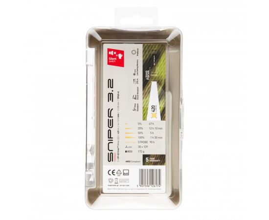 Ліхтар Mactronic Sniper 3.2 (420 Lm) Silent Switch (THH0062), зображення 8 Ліхтар Mactronic Sniper 3.2 (420 Lm) Silent Switch (THH0062), зображення 8