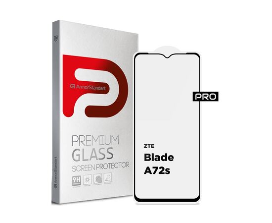 Стекло защитное Armorstandart Pro ZTE Blade A72s Black (ARM68739)